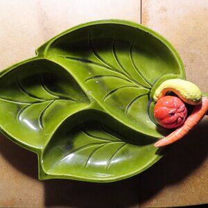 Santa Anita Ware Green Dish; R-101 A